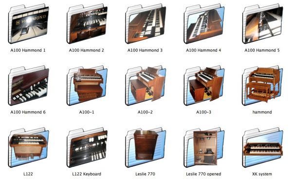 Hammond organs icon folders