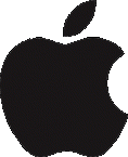 Apple logo black