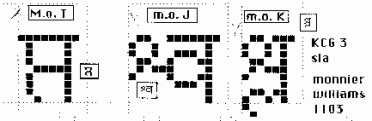 Lettres bitmap en Devanagari